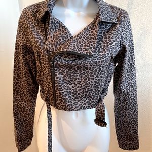 Stylish animal print jacket